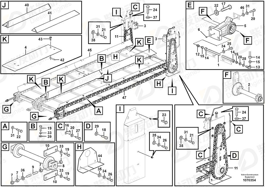 VOLVO CONNECTING ROD BOLT 978933 Drawing