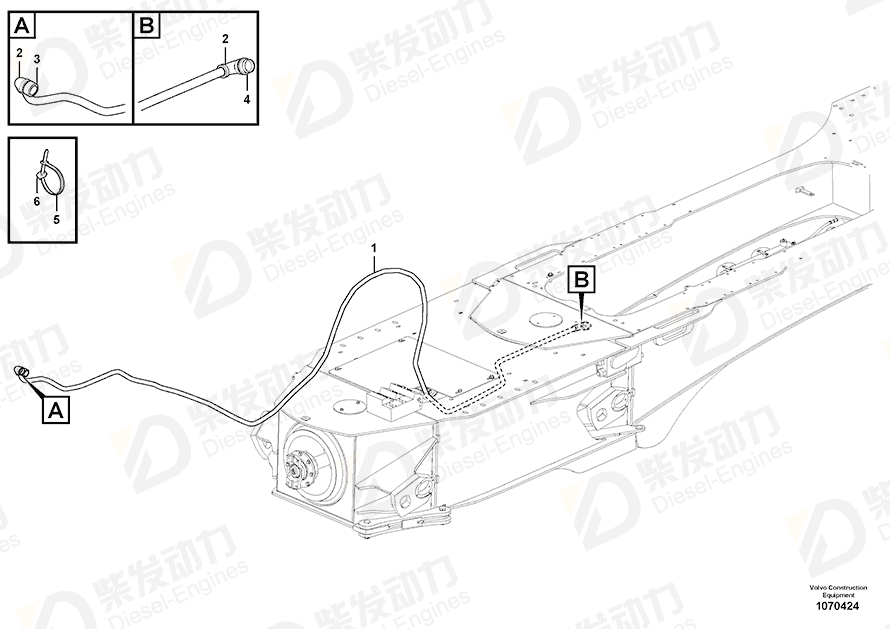 VOLVO Cable harness 15175536 Drawing VOLVO Cable harness 15175536 Drawing