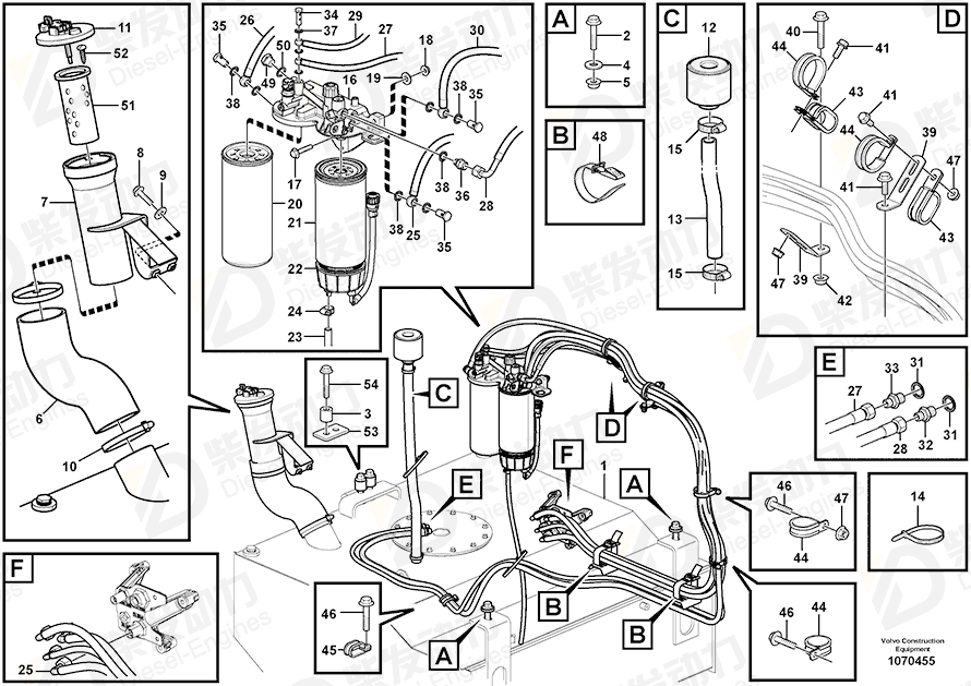 VOLVO Hollow screw 981425 Drawing VOLVO Hollow screw 981425 Drawing