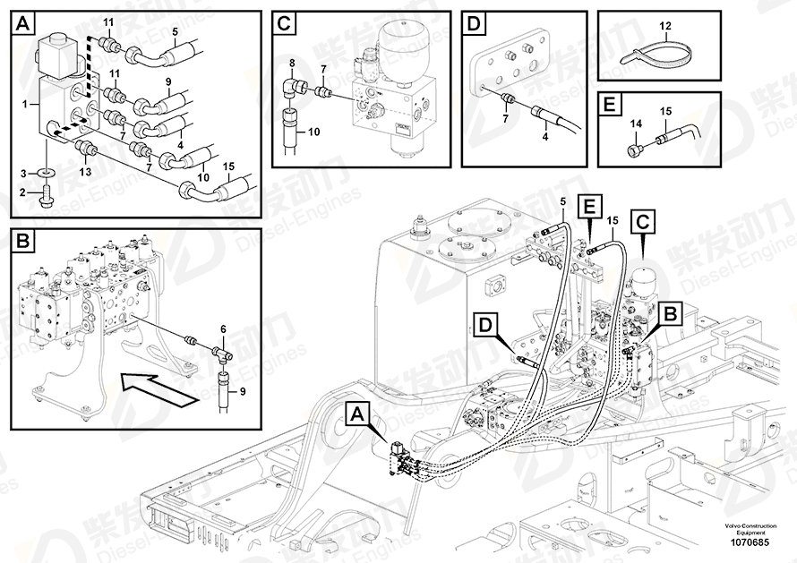 VOLVO Solenoid valve 14594942 Drawing