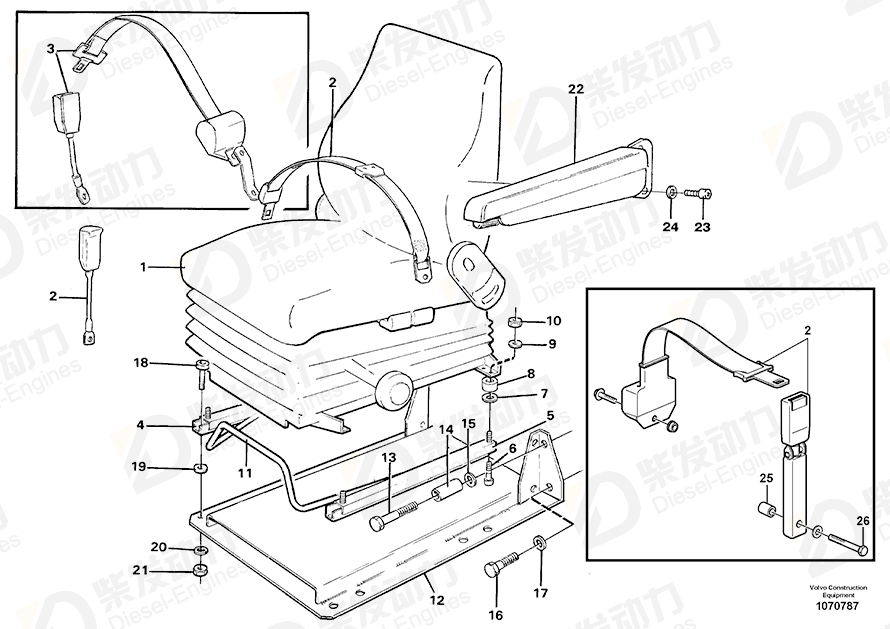 VOLVO Hip Belt 11005882 Drawing