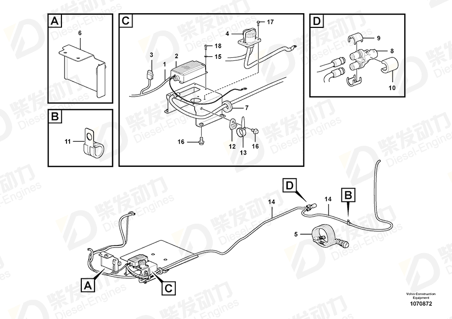 VOLVO Battery charger 11192611 Drawing VOLVO Battery charger 11192611 Drawing