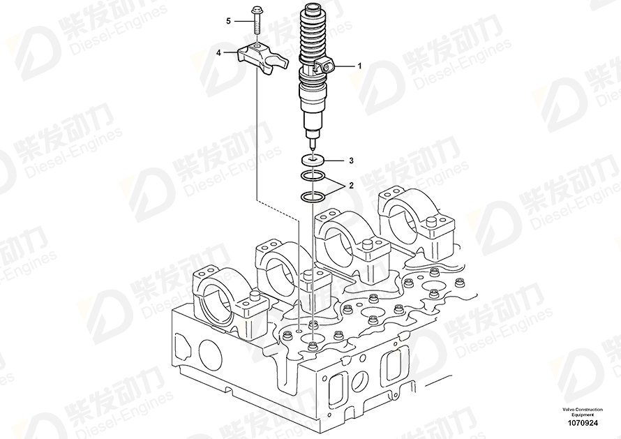 VOLVO SEALING RING KIT 276935 Drawing