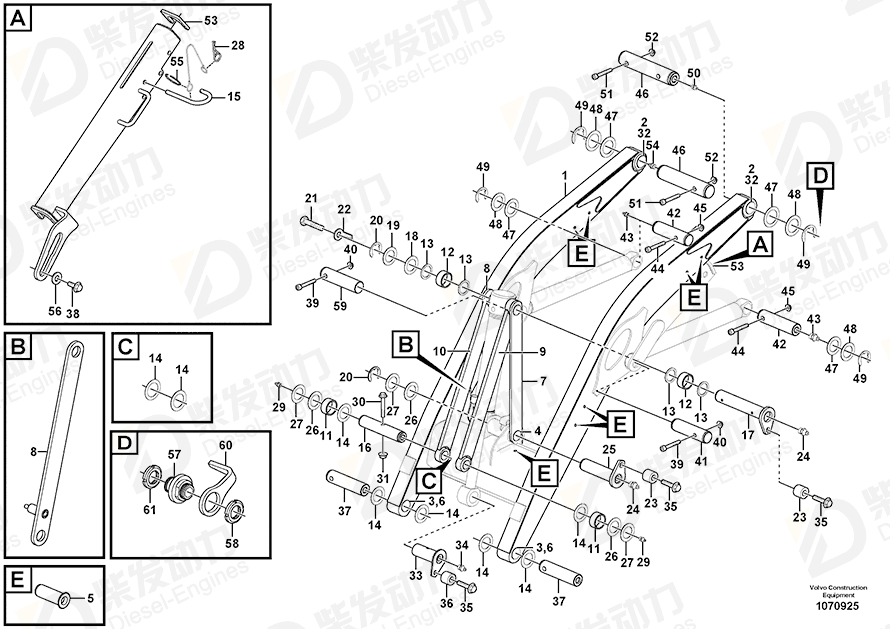 VOLVO Hex. socket screw 959251 Drawing VOLVO Hex. socket screw 959251 Drawing