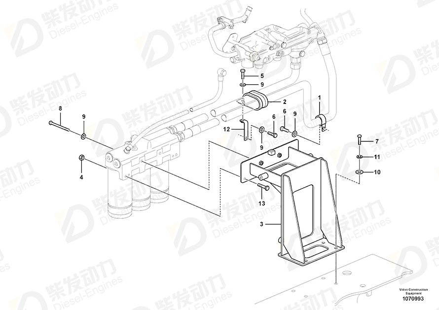 VOLVO Bracket 14674484 Drawing