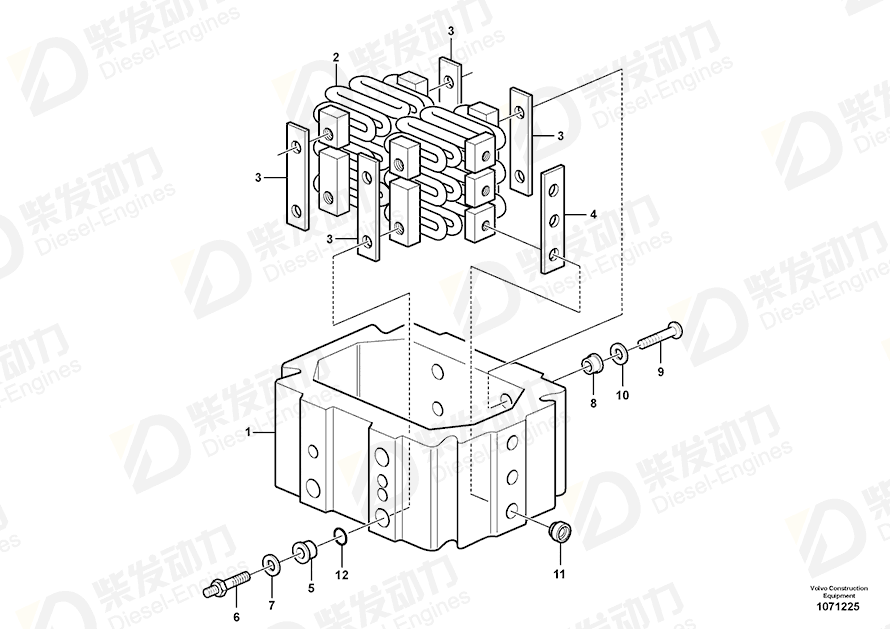 VOLVO Intermediate housing 21933380 Drawing