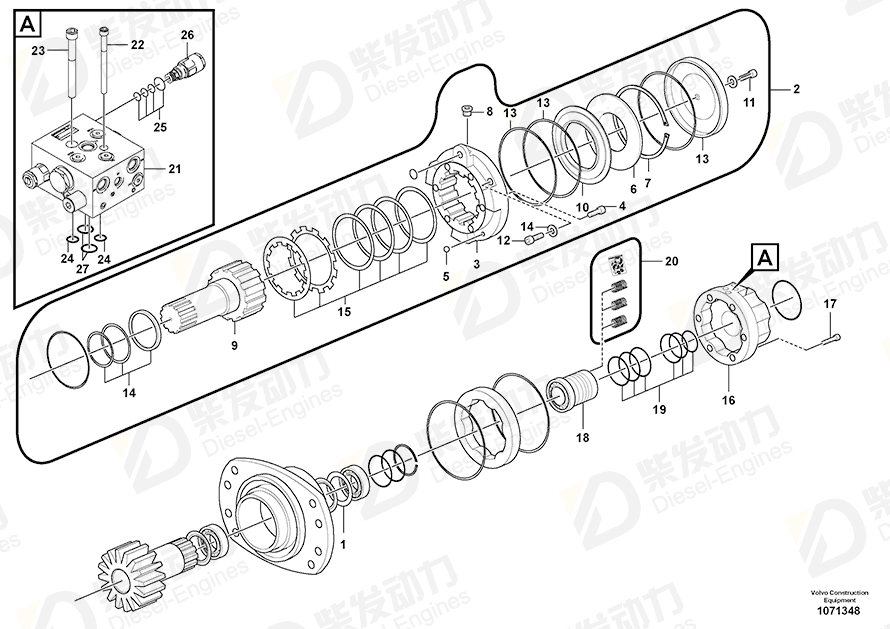 VOLVO Screw 11714987 Drawing