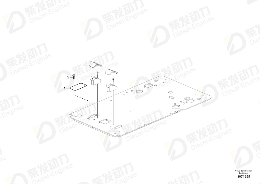 VOLVO Plate 14648633 Drawing
