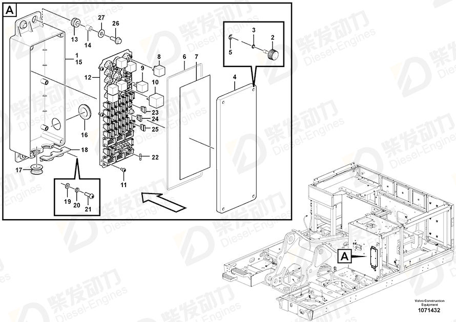 VOLVO Printed circuit board 14651672 Drawing