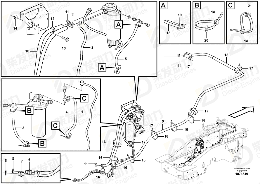 VOLVO Marking sleeve 11120702 Drawing