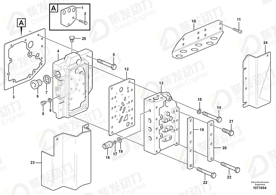 VOLVO Hexagon screw 955304 Drawing VOLVO Hexagon screw 955304 Drawing