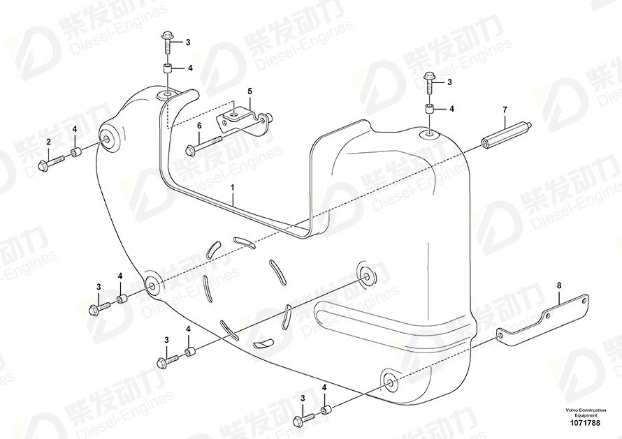 VOLVO Bracket 16847995 Drawing