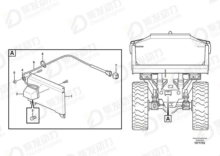 VOLVO Cable harness 17259763 Drawing VOLVO Cable harness 17259763 Drawing