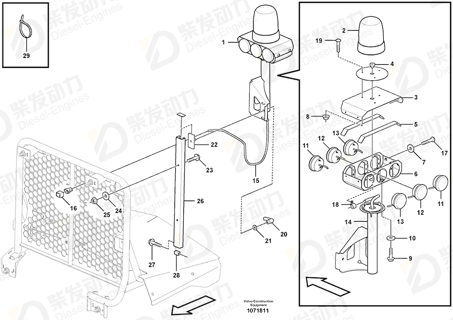 VOLVO Loadweighing system 17408665 Drawing