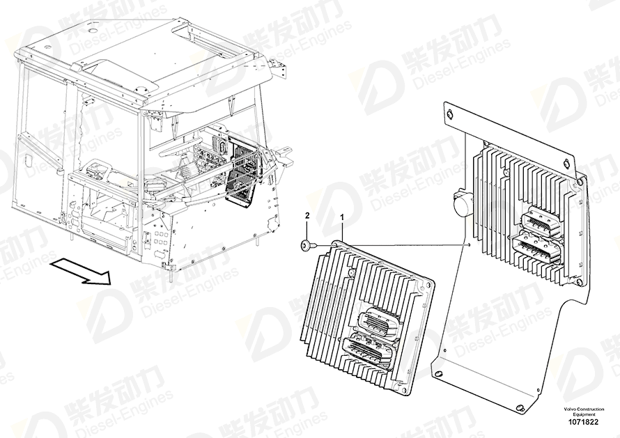 VOLVO Electronic unit 11383910 Drawing