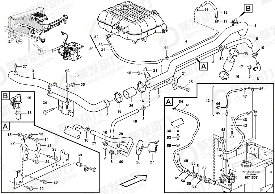 VOLVO Nipple 16863440 Drawing