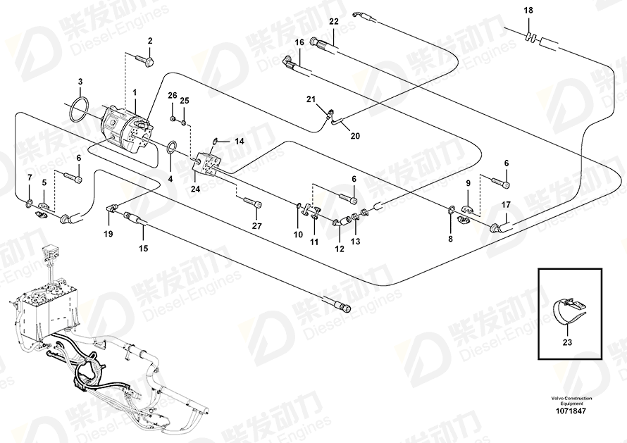 VOLVO Nipple 931489 Drawing