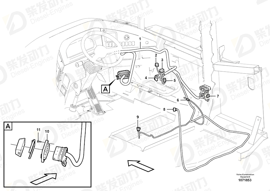 VOLVO Cable harness 17298604 Drawing