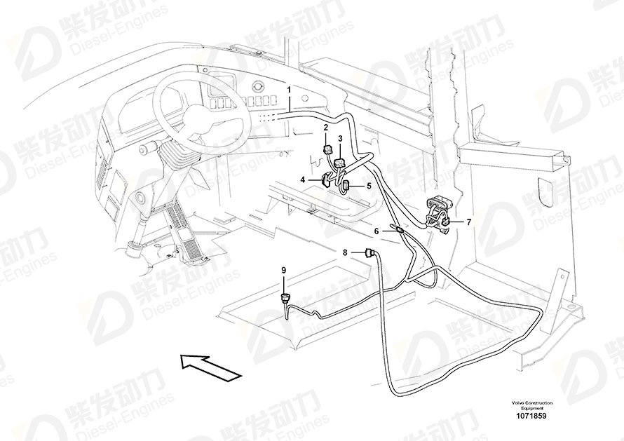 VOLVO Cable harness 17414793 Drawing