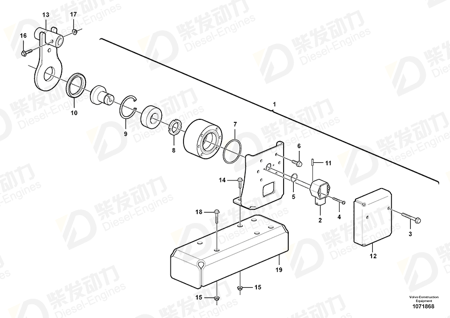 VOLVO Protecting plate 15089848 Drawing