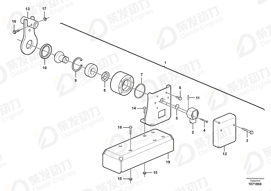 VOLVO Round nut 906633 Drawing