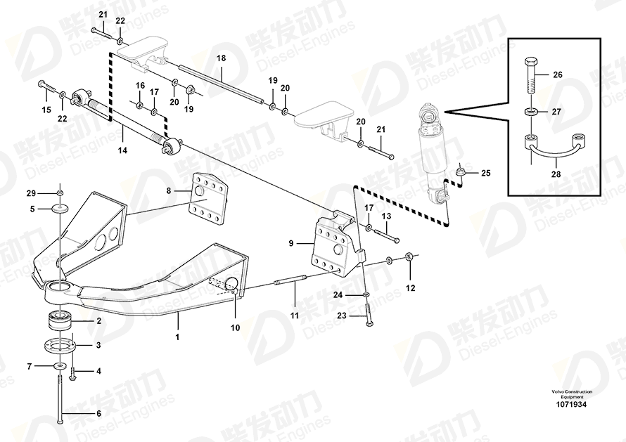 VOLVO Bracket 16825693 Drawing