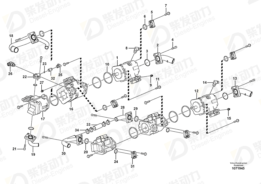VOLVO Pipe connection 17200889 Drawing VOLVO Pipe connection 17200889 Drawing