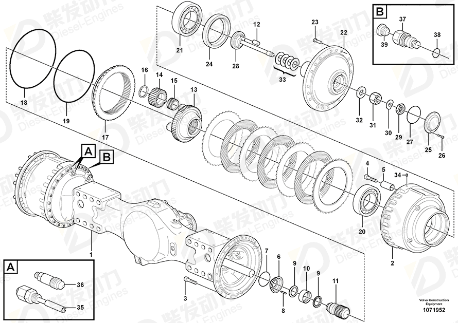 VOLVO O-ring 991044 Drawing