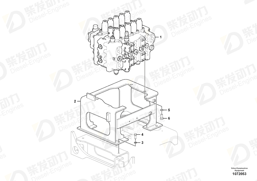 VOLVO Control valve 14676555 Drawing