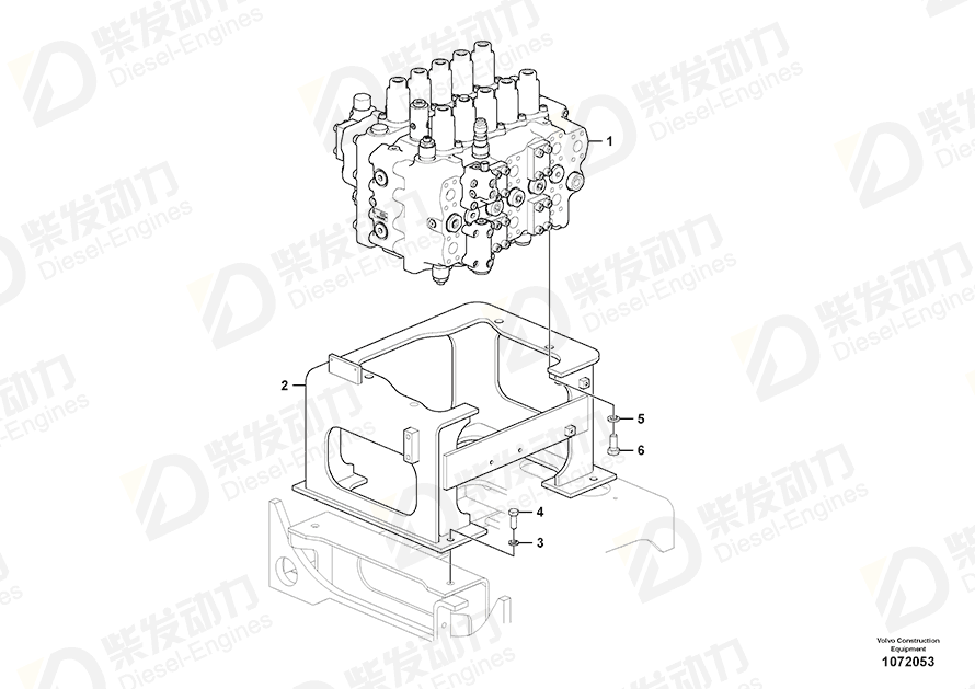 VOLVO Control valve 14676555 Drawing VOLVO Control valve 14676555 Drawing