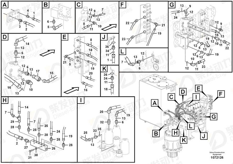 VOLVO Valve 14644500 Drawing