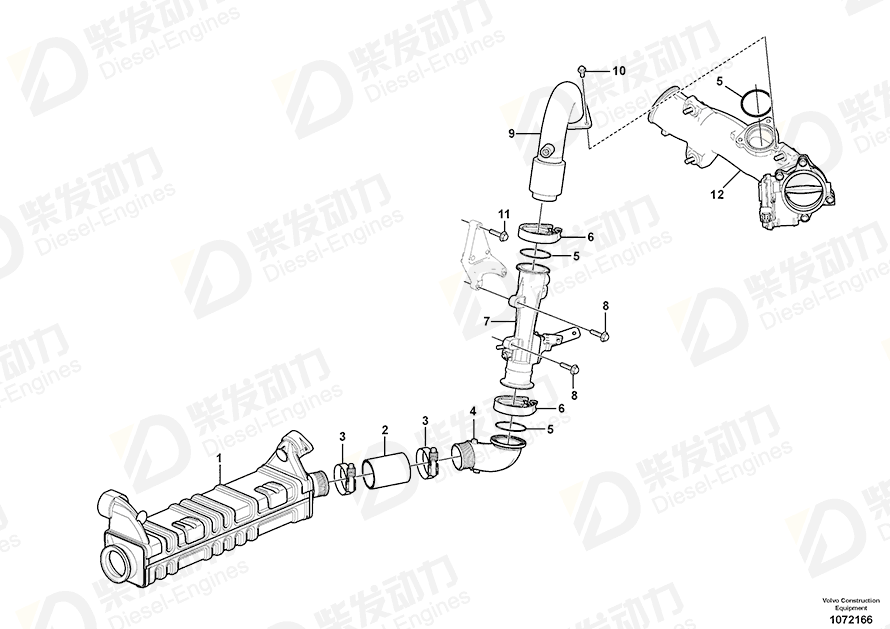 VOLVO Pipe 21832522 Drawing