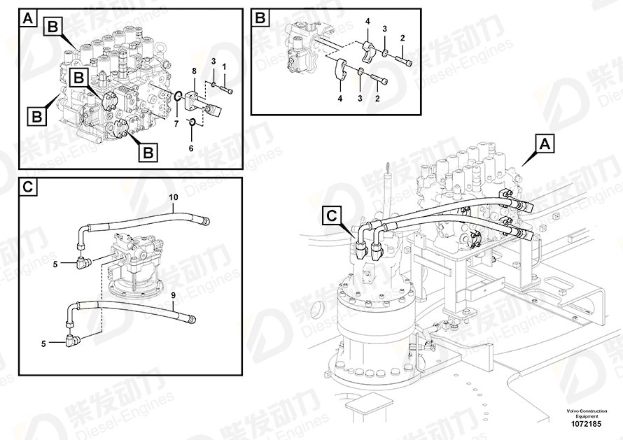 VOLVO Pipe 14535427 Drawing
