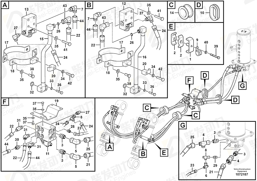 VOLVO Hexagon screw 992505 Drawing VOLVO Hexagon screw 992505 Drawing