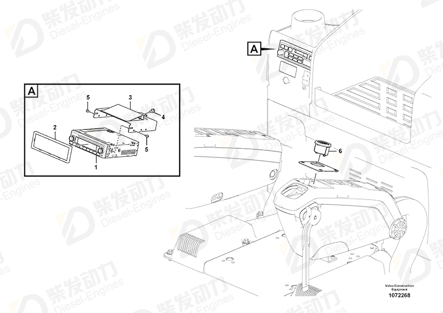 VOLVO Radio 14623862 Drawing