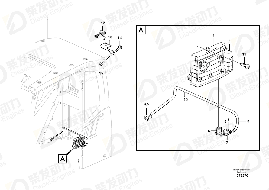 VOLVO Bracket 14653920 Drawing