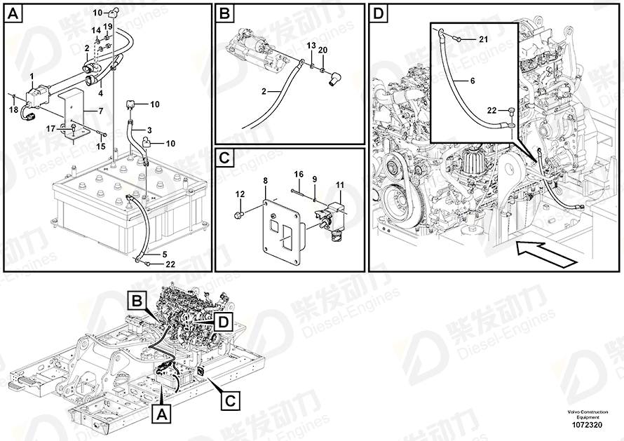 VOLVO Screw 969560 Drawing