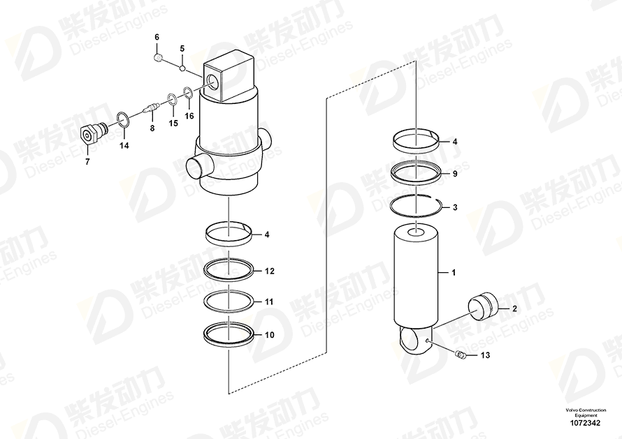 VOLVO Plug SA7281-11070 Drawing