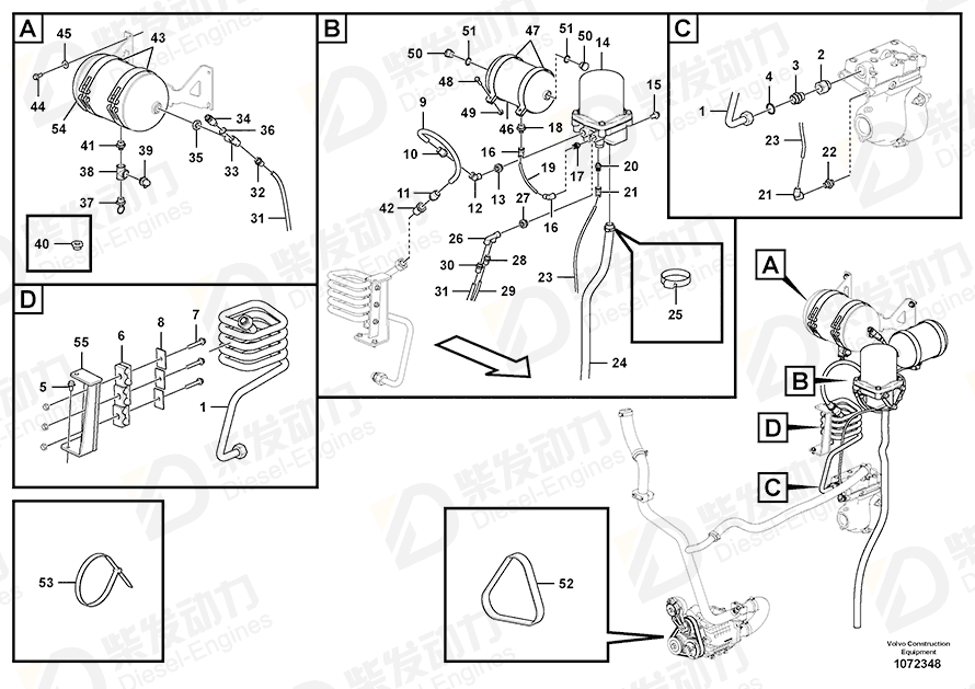 VOLVO Mounting strap 15011901 Drawing