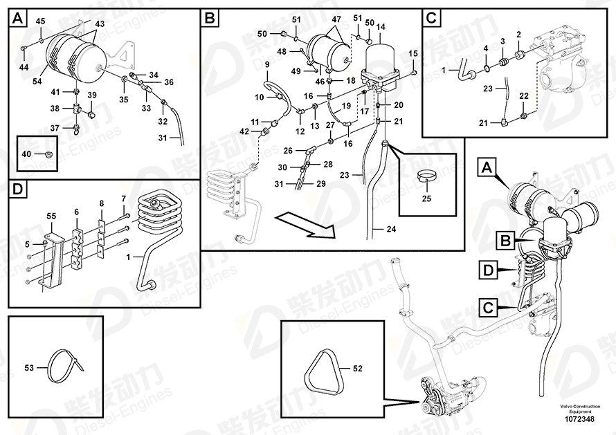 VOLVO Tensioning band 11194981 Drawing