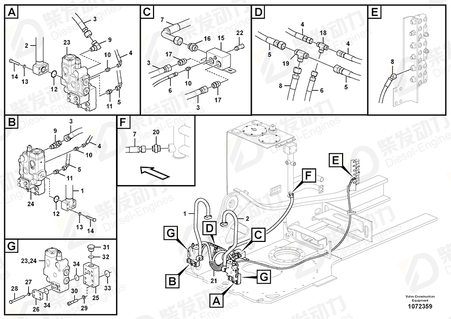 VOLVO Control valve 14652127 Drawing VOLVO Control valve 14652127 Drawing