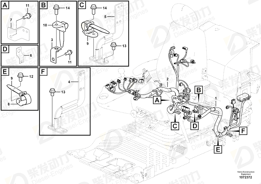 VOLVO Bracket 14650239 Drawing