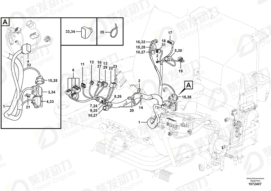 VOLVO Connector 14663846 Drawing