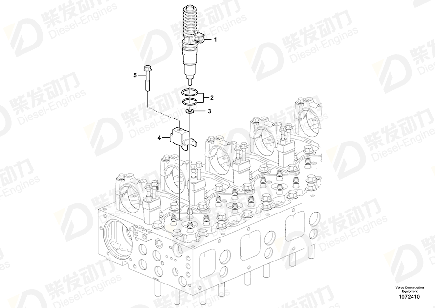 VOLVO Unit injector 21371672 Drawing