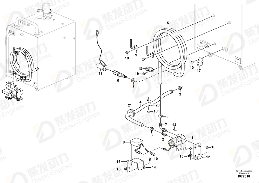 VOLVO Switch 14649173 Drawing