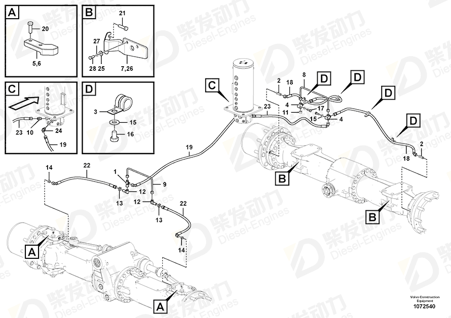 VOLVO Elbow nipple 936609 Drawing VOLVO Elbow nipple 936609 Drawing