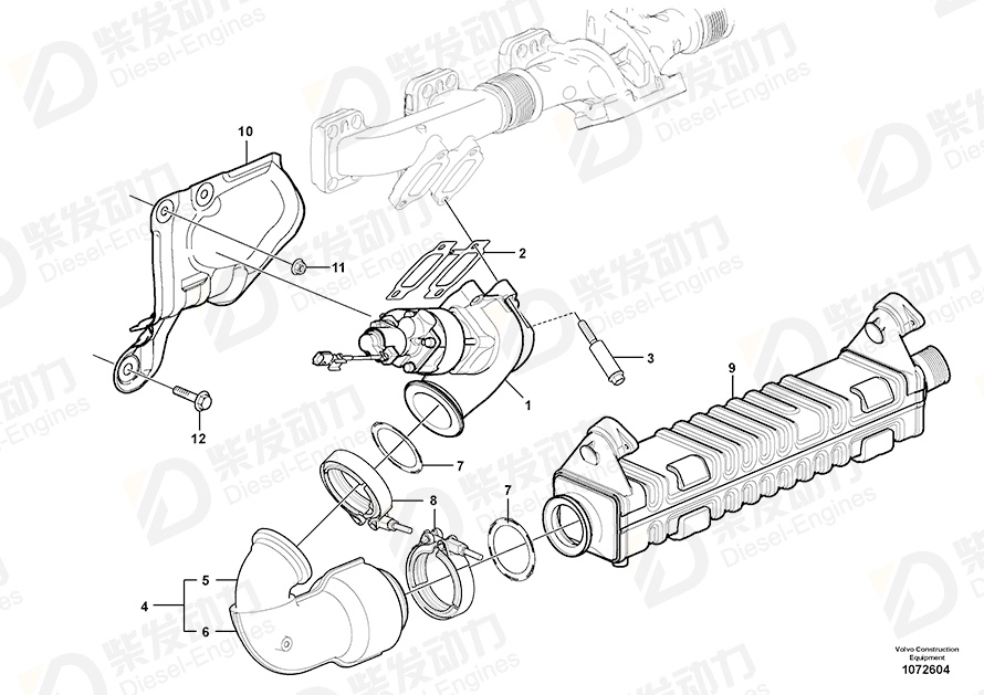 VOLVO Heat shield 22283854 Drawing