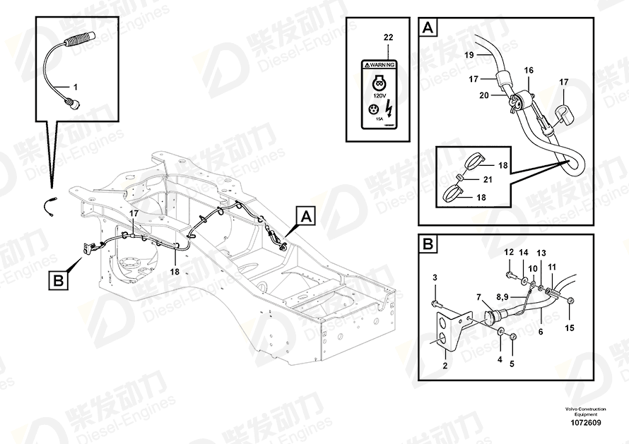 VOLVO Heat-shrinkable tubing 4821294 Drawing VOLVO Heat-shrinkable tubing 4821294 Drawing