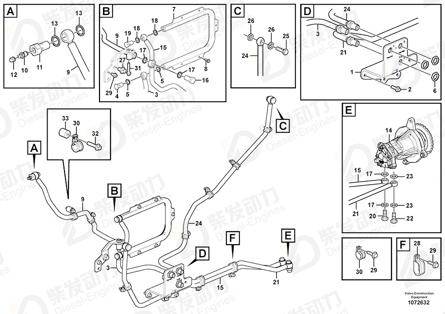 VOLVO Bracket 17253347 Drawing