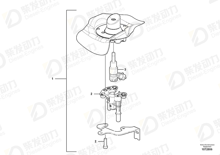 VOLVO Valve 21644771 Drawing